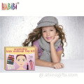 Κορίτσι πλυμένη μακιγιάζ πολύχρωμα παιχνίδια παλέτας